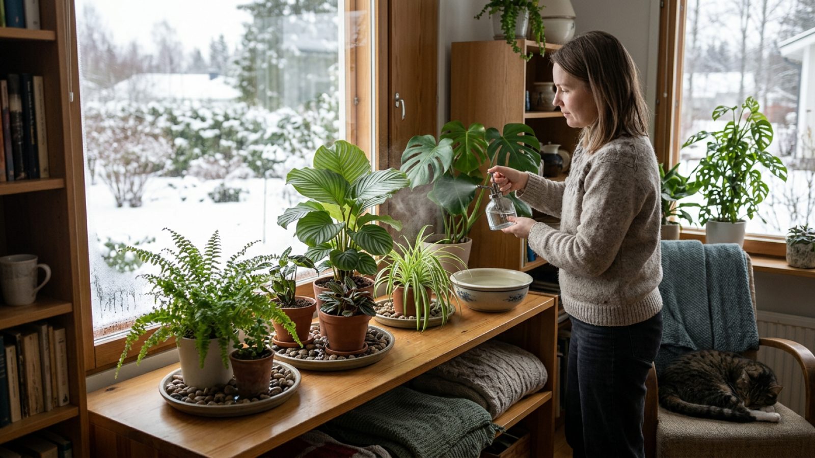 Kuinka lisätä kosteutta huonekasveille