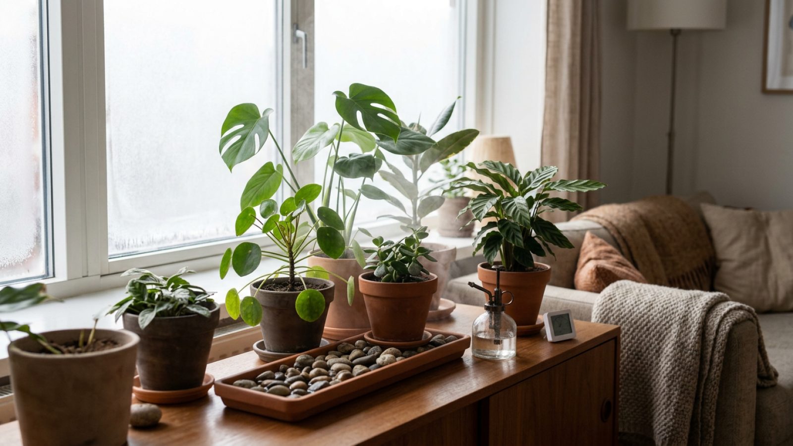 Sådan øger du luftfugtigheden for stueplanter uden luftfugter