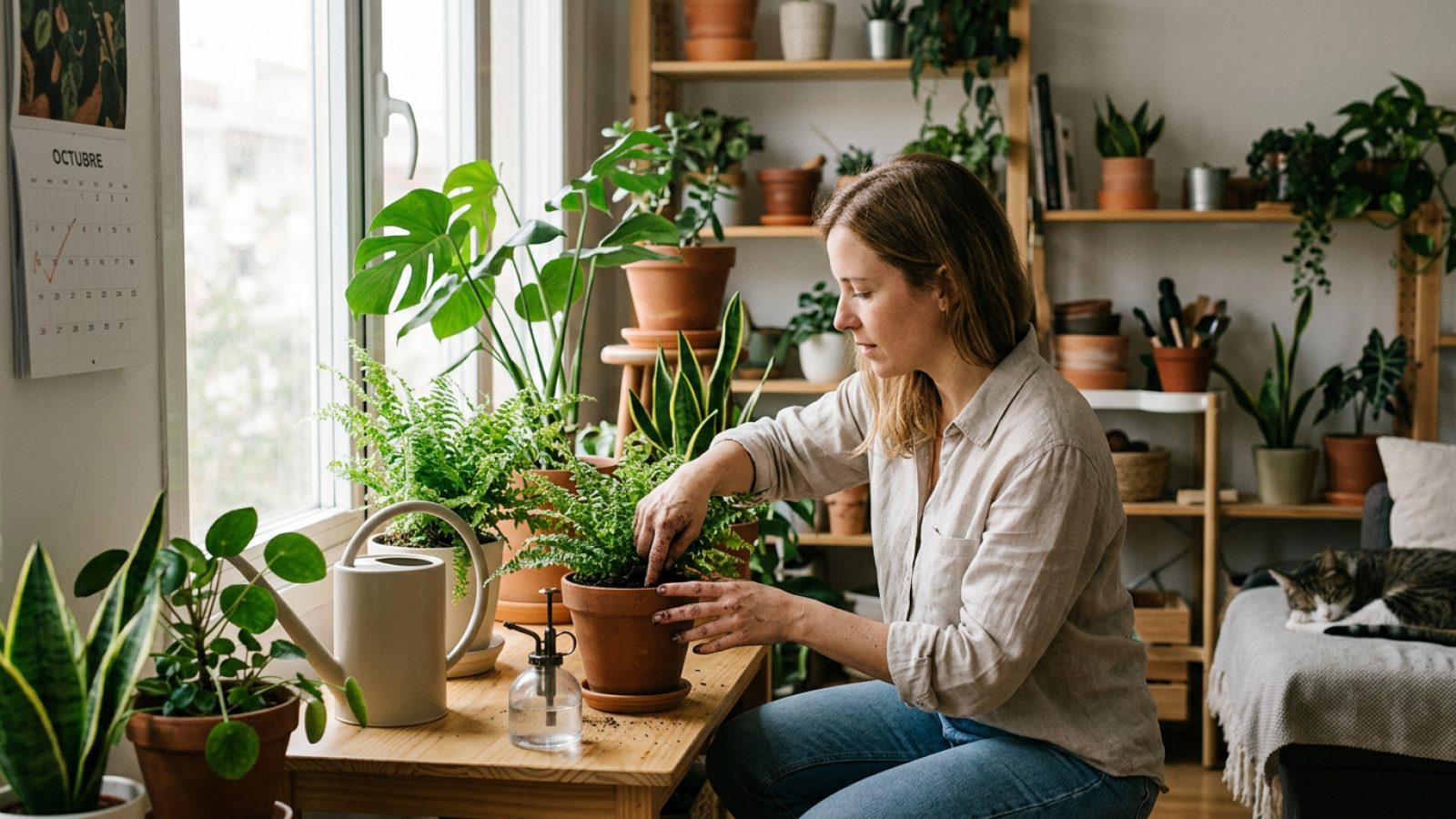 Cómo ajustar el riego de las plantas de interior según la estación