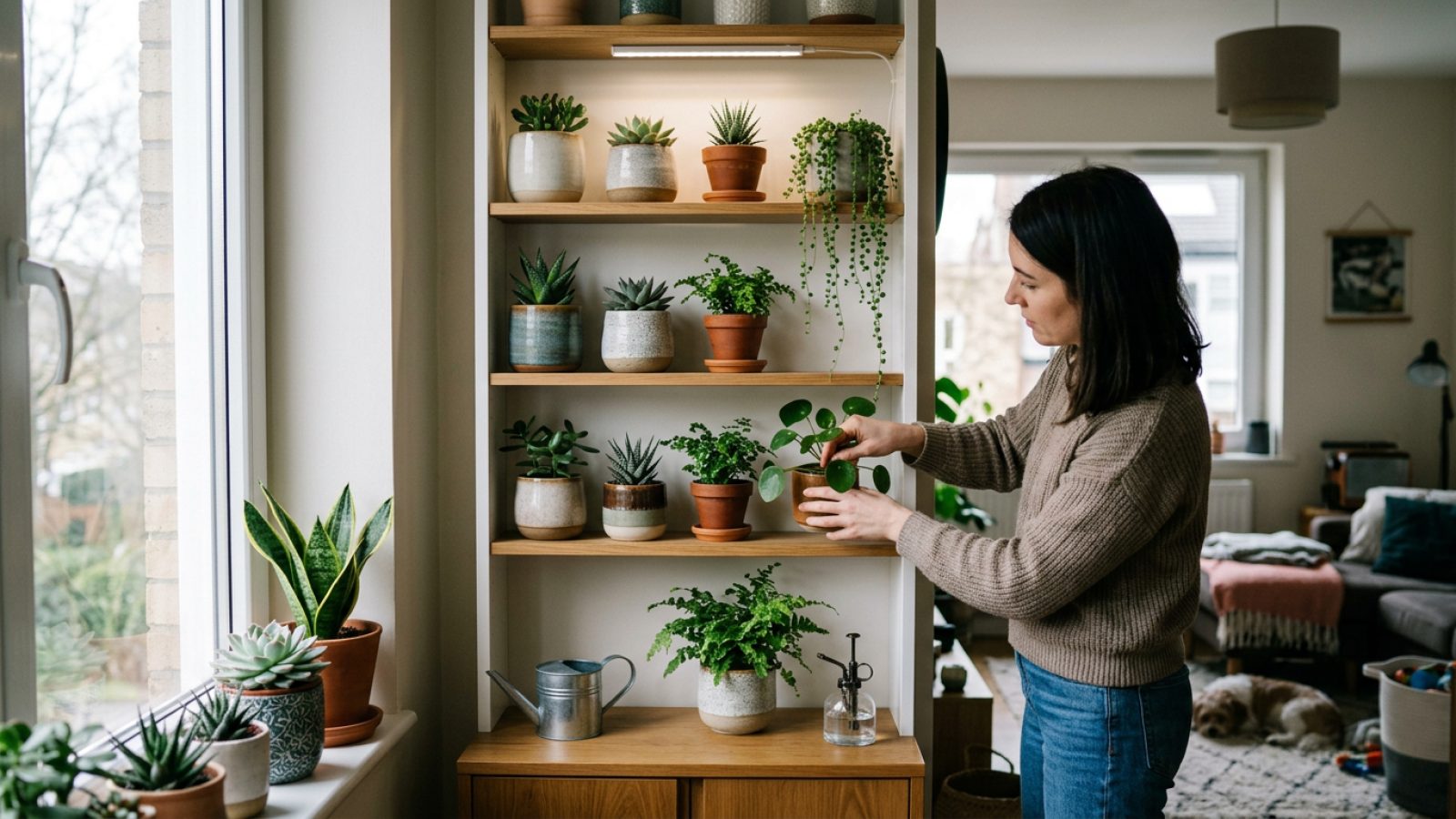 Mejores plantas para estantes estrechos: guía práctica para interiores