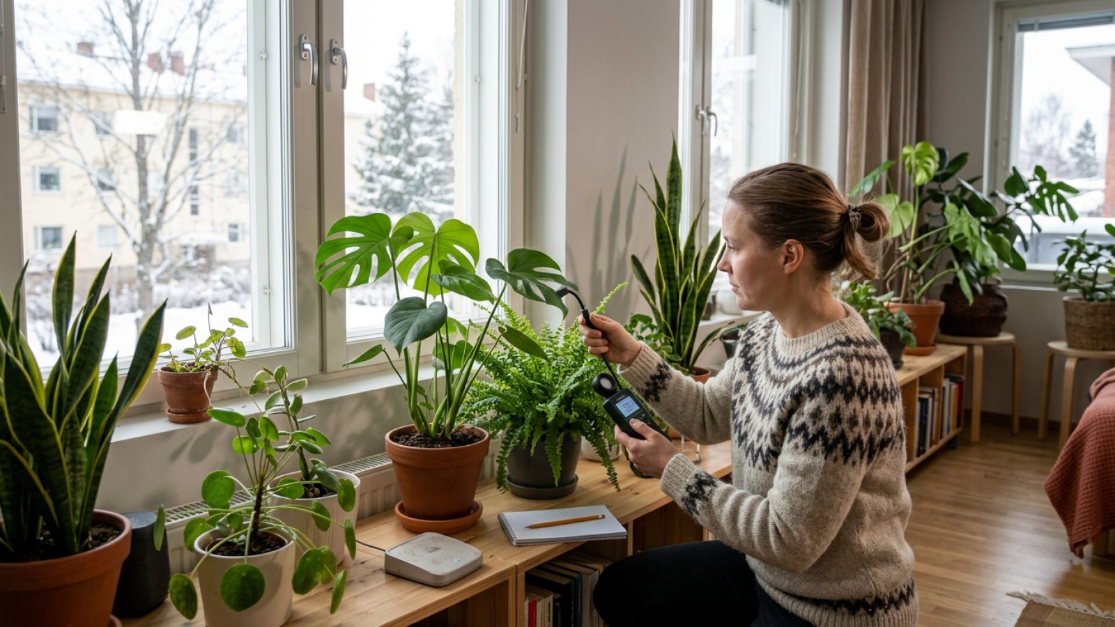 Miten tietää onko valo riittävää kasveille