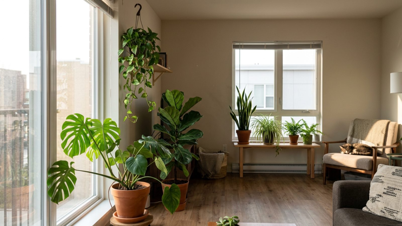 Orientación de ventanas para plantas de interior: cómo elegir la ubicación según la luz disponible