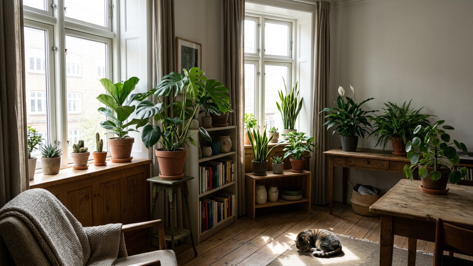 Vinduesretning og indendørs planter: Sådan finder du den rette placering