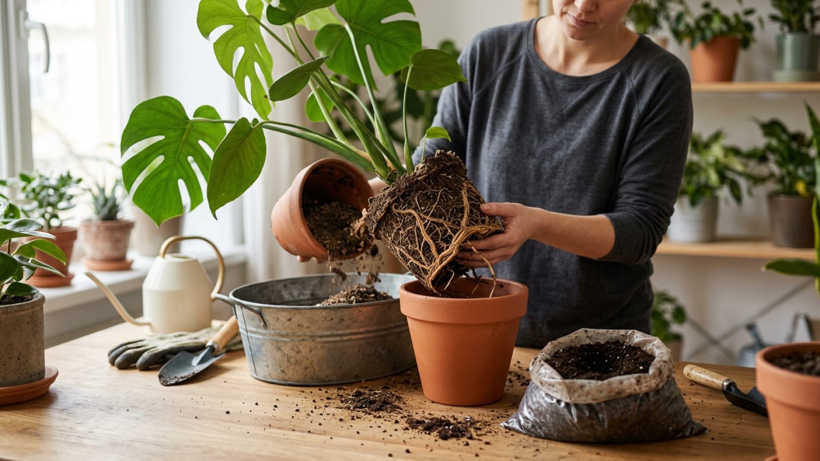 Do You Remove Old Soil When Repotting Houseplants?
