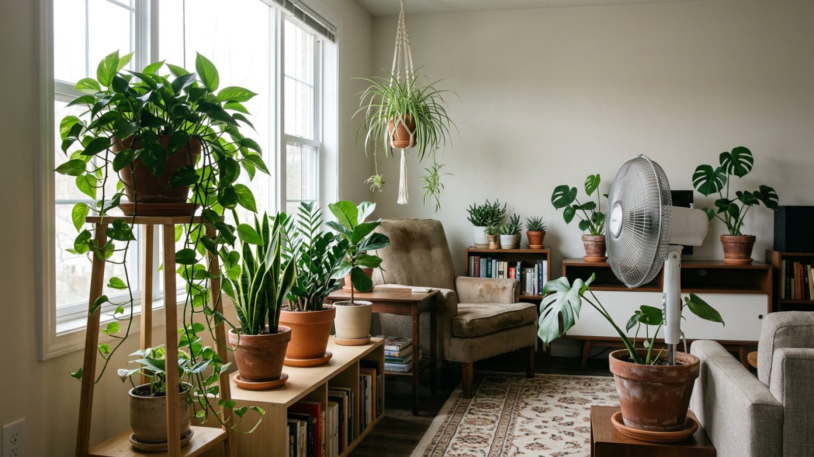 Cómo colocar plantas de interior para mejorar la circulación del aire