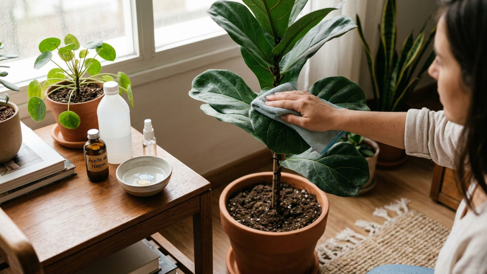 Cómo limpiar las hojas de las plantas de interior con métodos caseros