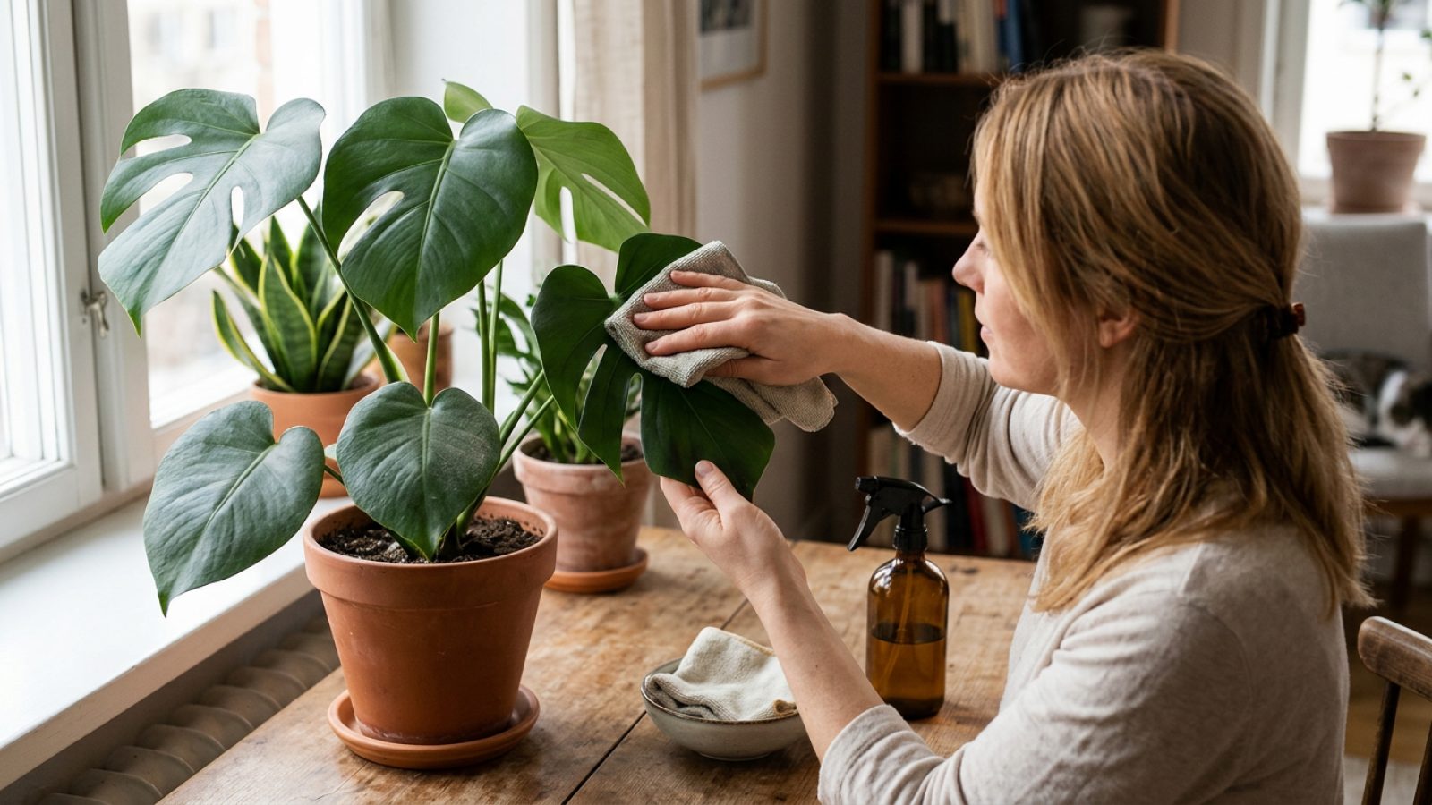 Rengöra inomhusväxters blad – skonsamma metoder för svenska hem Rengöra inomhusväxters blad – skonsamma metoder för svenska hem