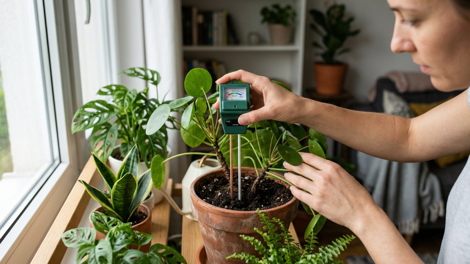 Cómo usar un medidor de humedad para plantas de interior Cómo usar un medidor de humedad para plantas de interior